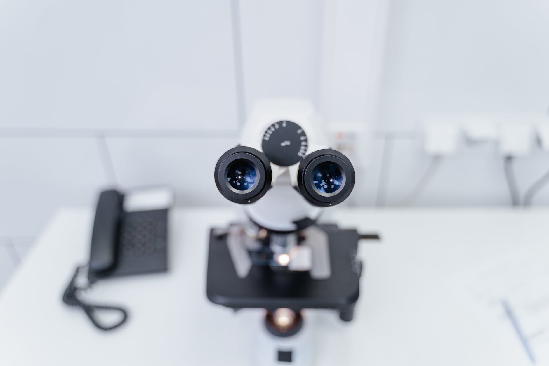 man technology lens blur