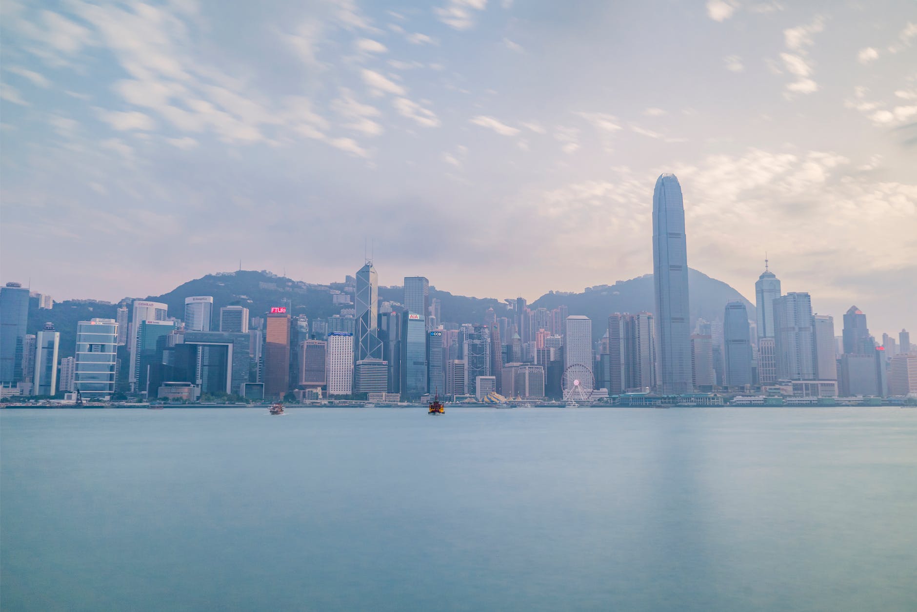 skyline photography of hong kong city